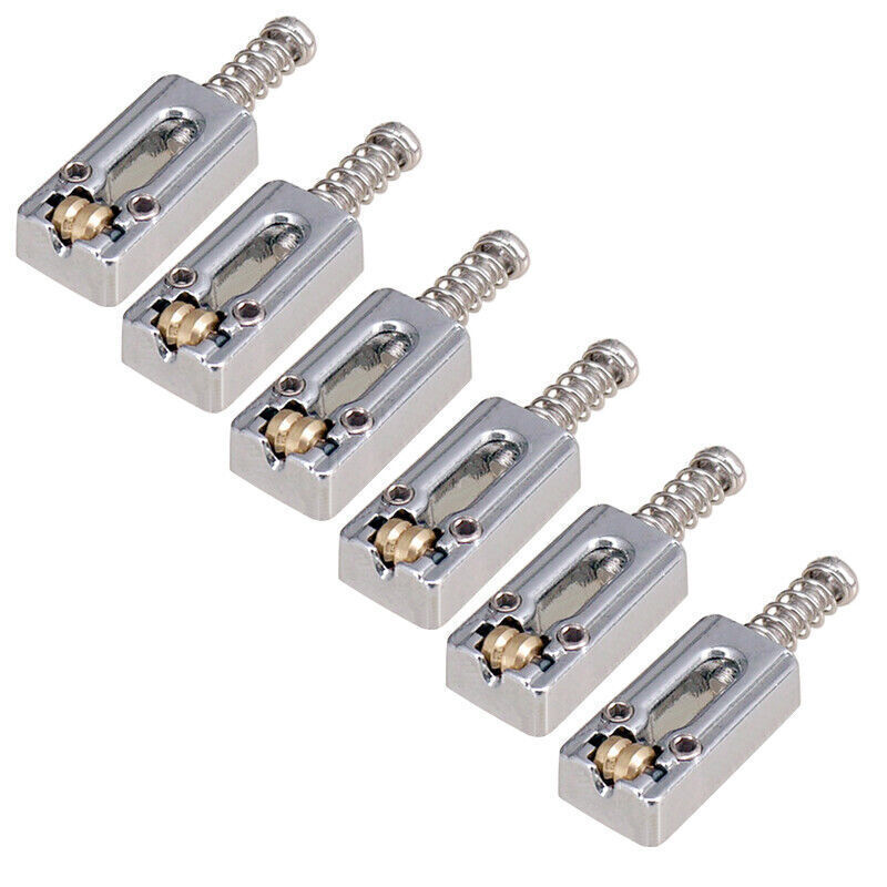 6 Pcs Roller Saddle Bridge String Saddles Bridge Locked String Saddle Stringed