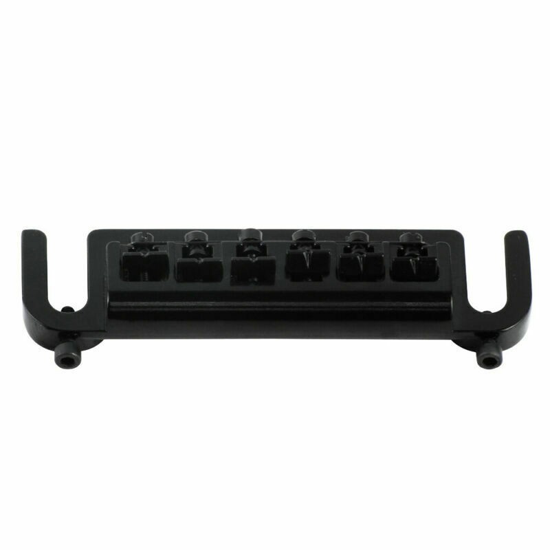 Flexible Wraparound Bridge Tailpiece Turn Over for Solid-Body LP SG Black