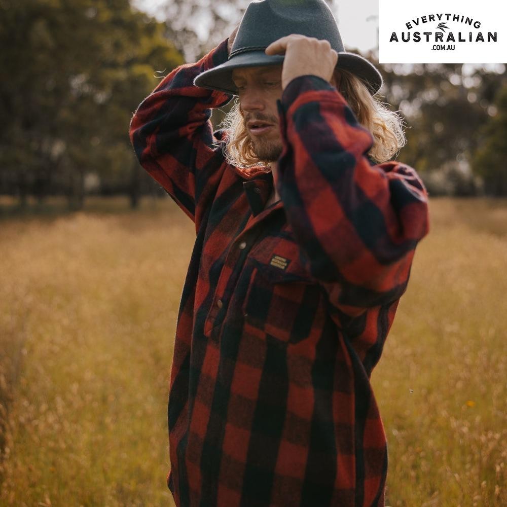 G.A.B. Bush Shirt Half-Open Red