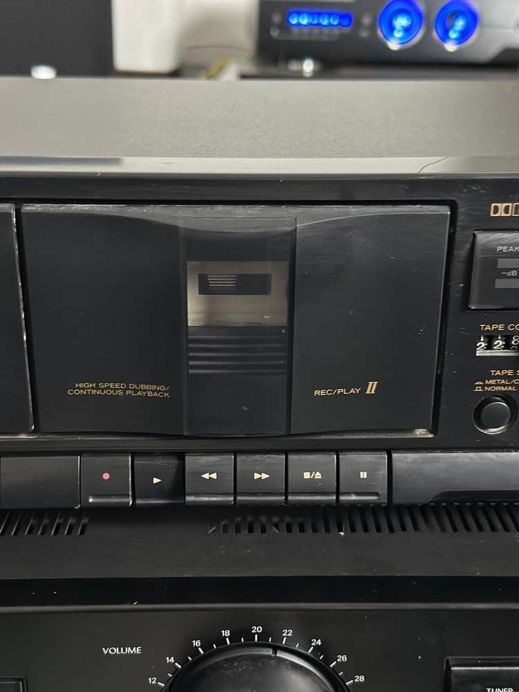 TEAC W 415 Stereo Double Cassette Deck Vintage Audio Working Tested