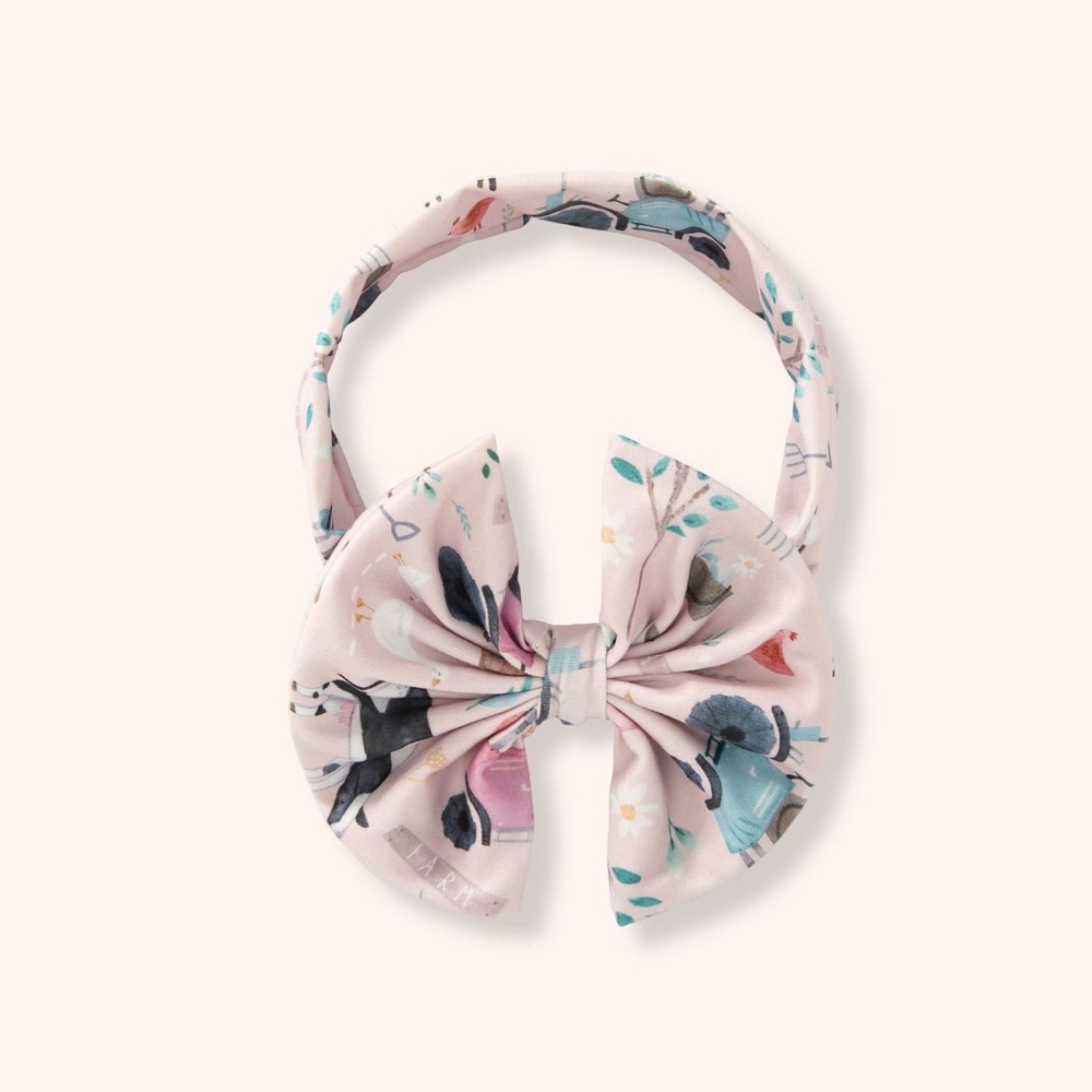 Pete + Lucy Friendly Farmyard Bow Headband