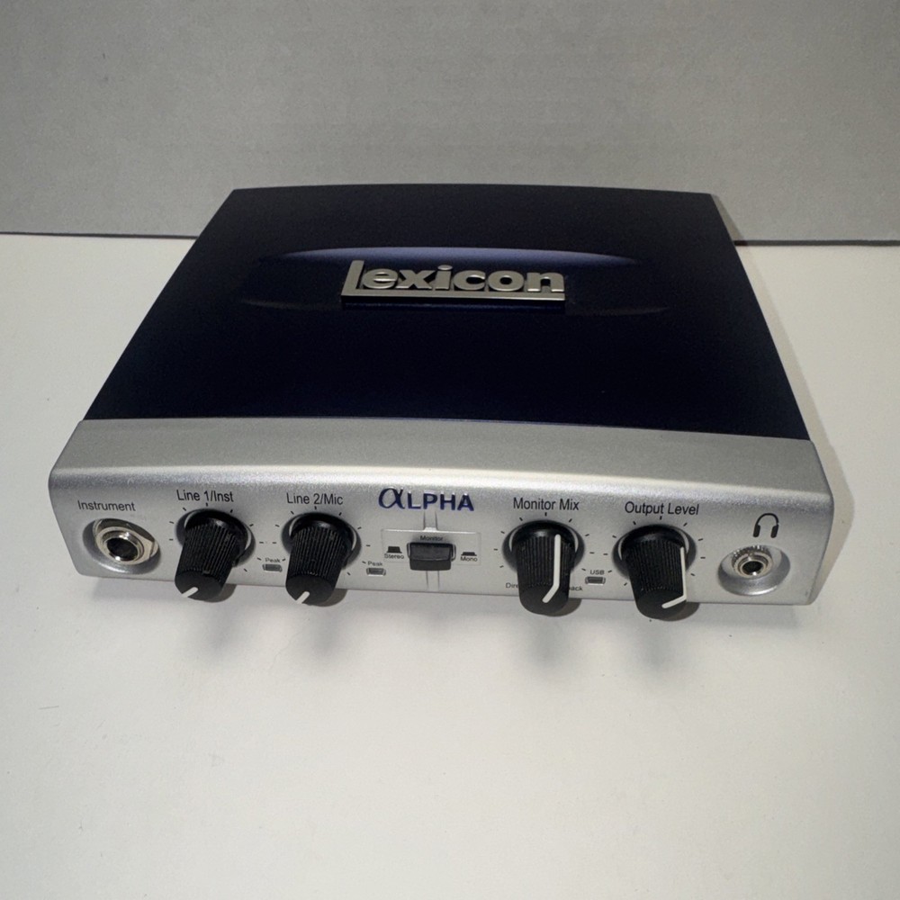 LEXICON Alpha™ Desktop Recording Studio  2x2x2 (2-Input, 2-Bus, 2-Output)