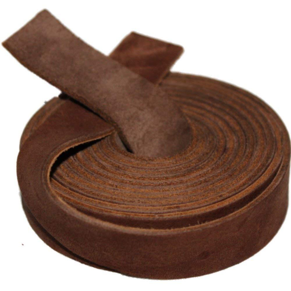 Leather Strap Medium Brown Inch Wide 72 Inches Long