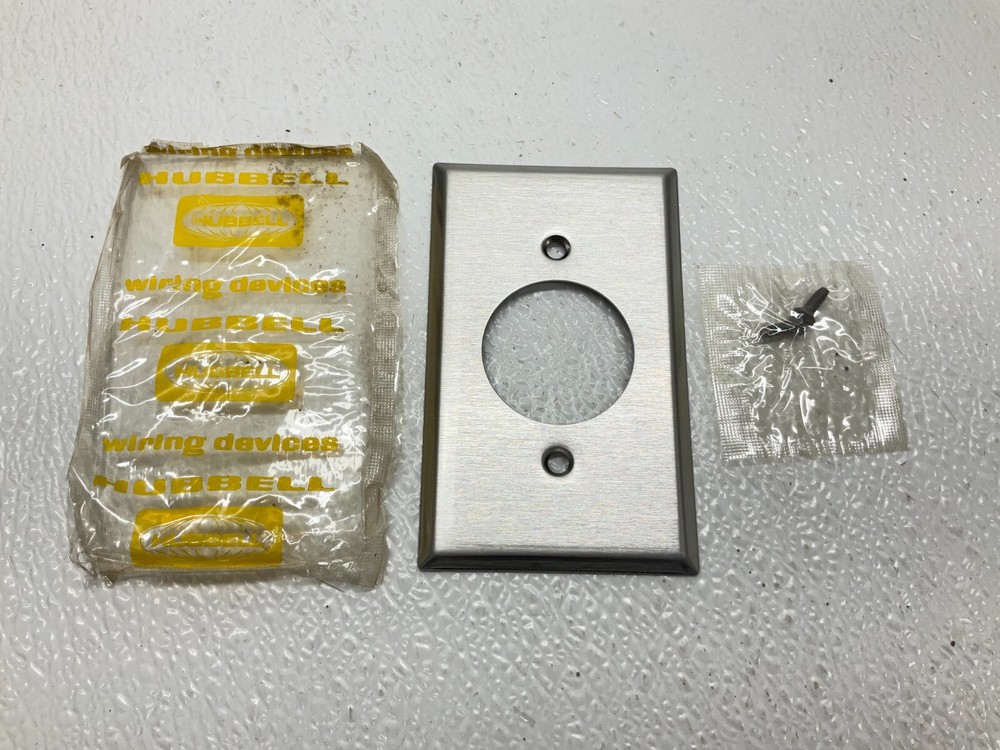 Hubbell 302 Stainless Wall Plate New (TSC)