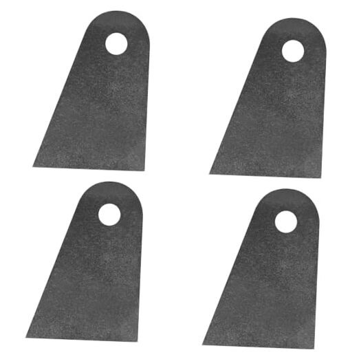 4 Pack Offset Weld-On Tabs, 4-7/8" Height, 5/8" Bolt Hole, Flat Chassis
