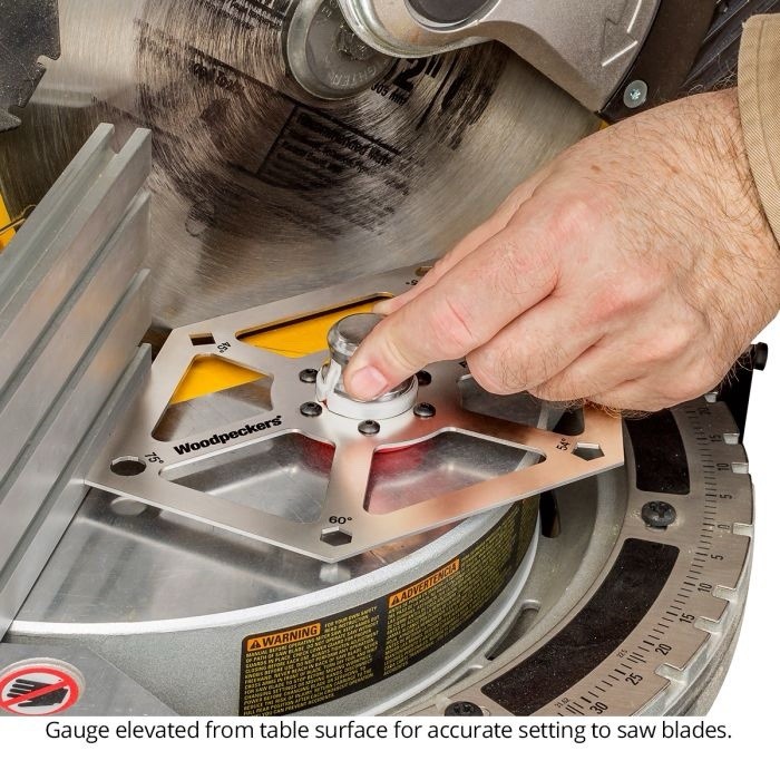 WOODPECKER’S POLY-GAUGE SS Setup Tool for Miter And Table Saws *ONETIME TOOL*