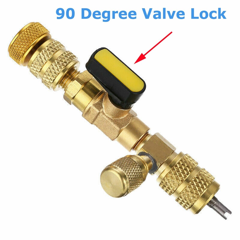 HVAC Tool AC Schrader Valve Core Remover Dual Size 1/4 + 5/16 Port Installer NEW