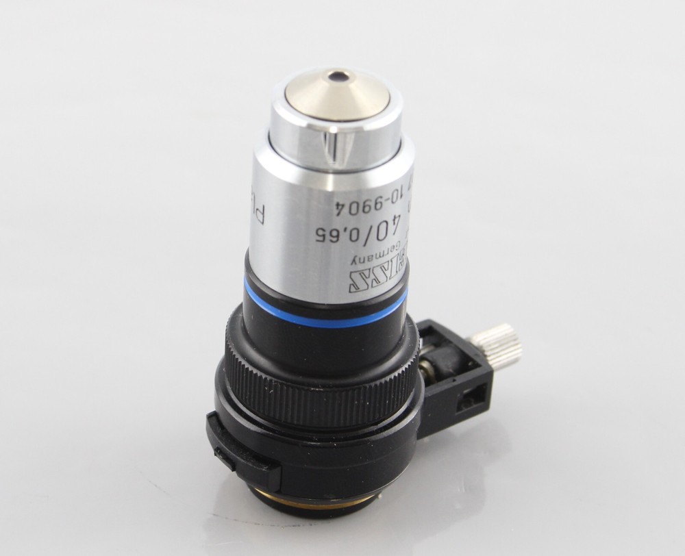 Zeiss Plan 40x 0.65 Objective with DIC Prism Slider Greyline Microscope