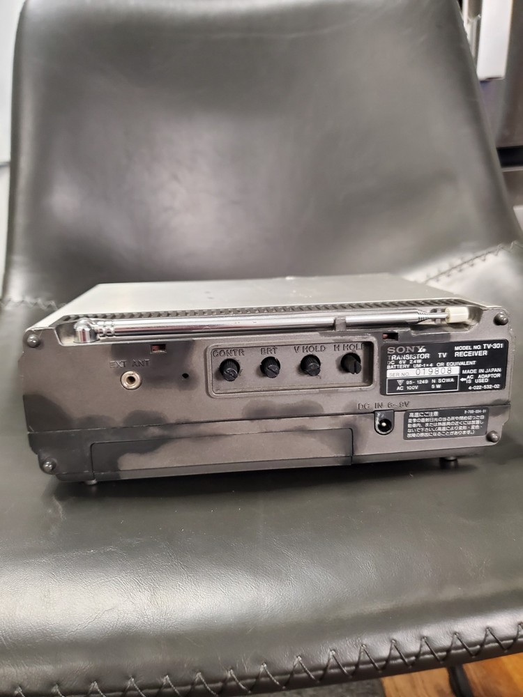 Sony TV-301 Solid State Portable TV - *Needs New CRT* Powers On*