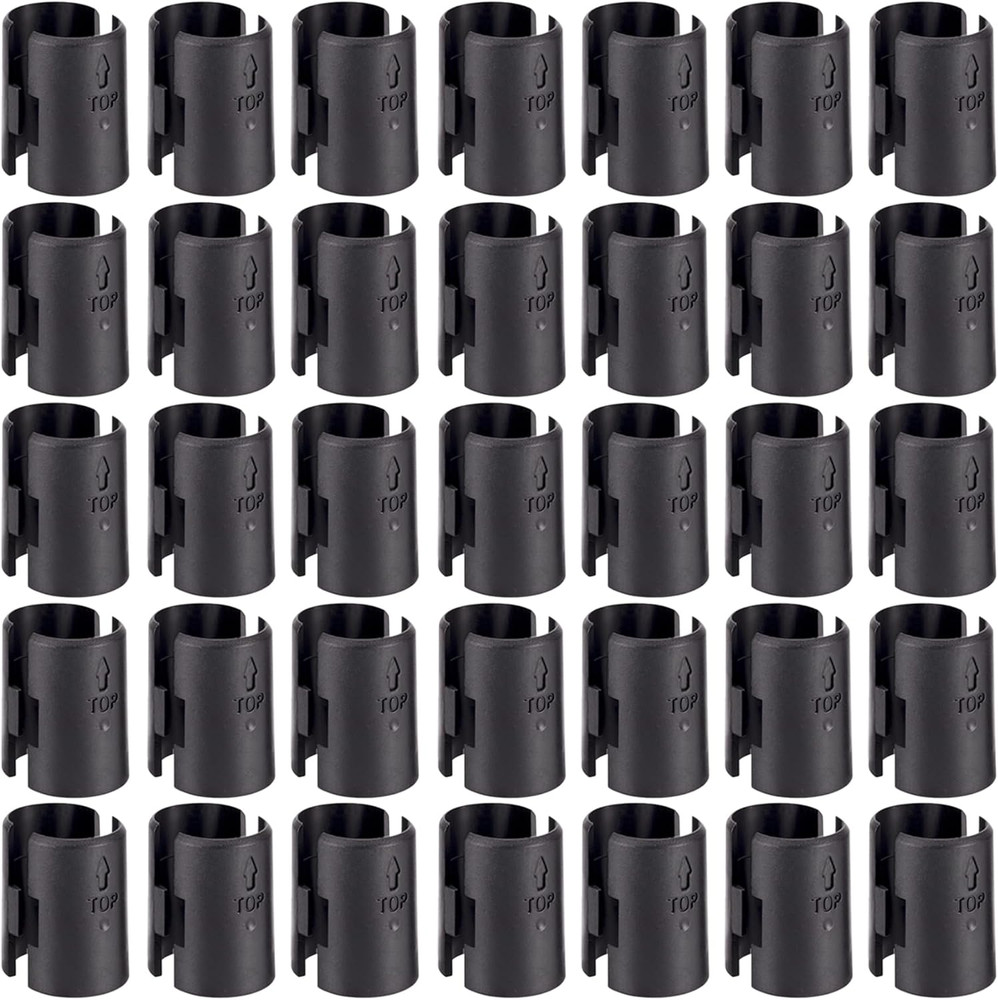 54 Pack Wire Shelf Clips Storage Rack Locking Clips for 1" Post Shelving