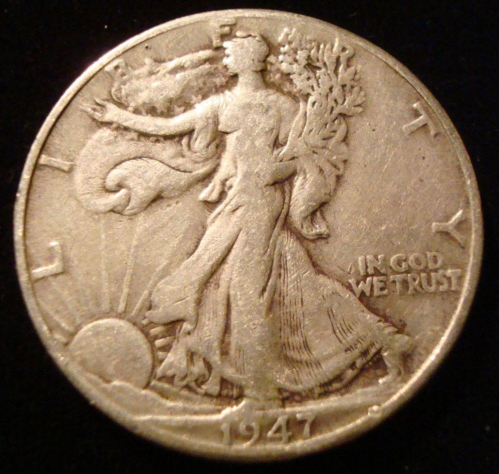 1947-D Walking Liberty Half dollar
