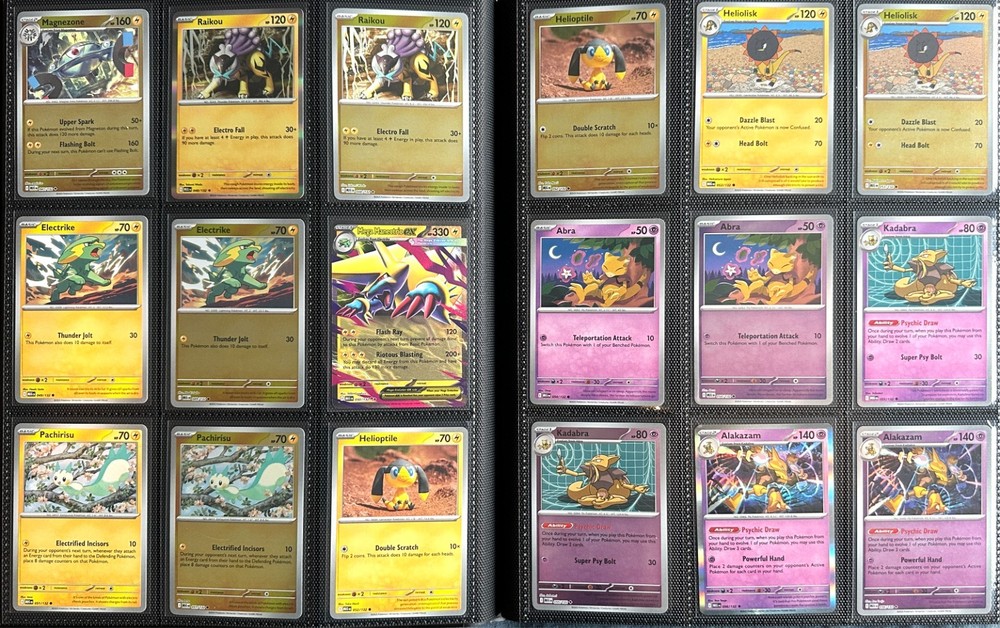 Mega Evolution Pokemon TCG Base Set with Reverse & EX - 254 Cards with Binder