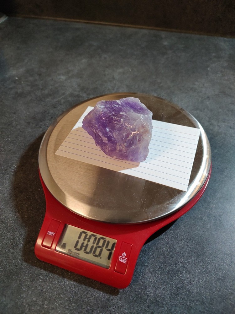 Amethyst raw crystal specimen 8.4oz