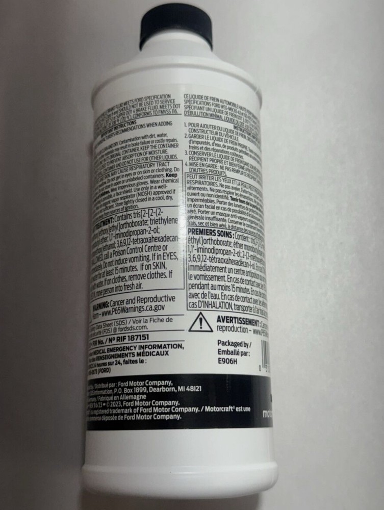 Ford Dot 4 High Performance Brake Fluid PM 20