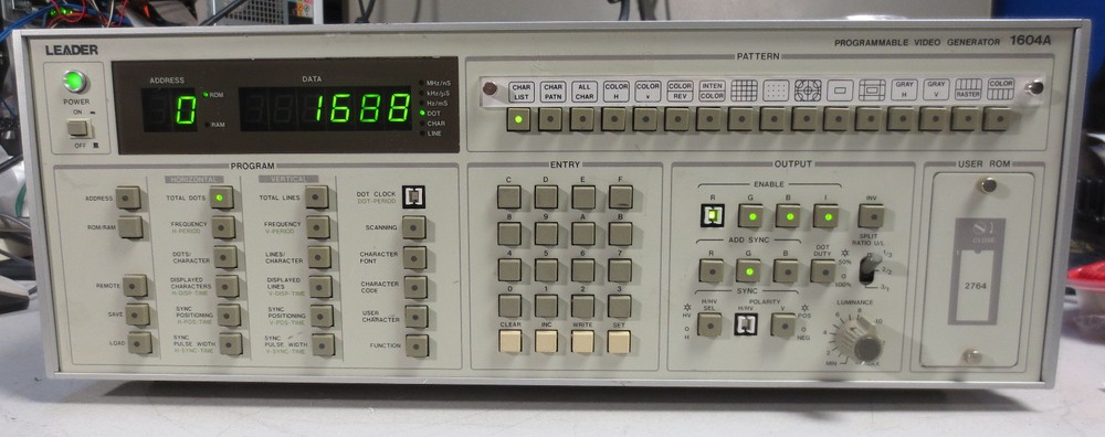 LEADER 1604A Programmable Video Generator
