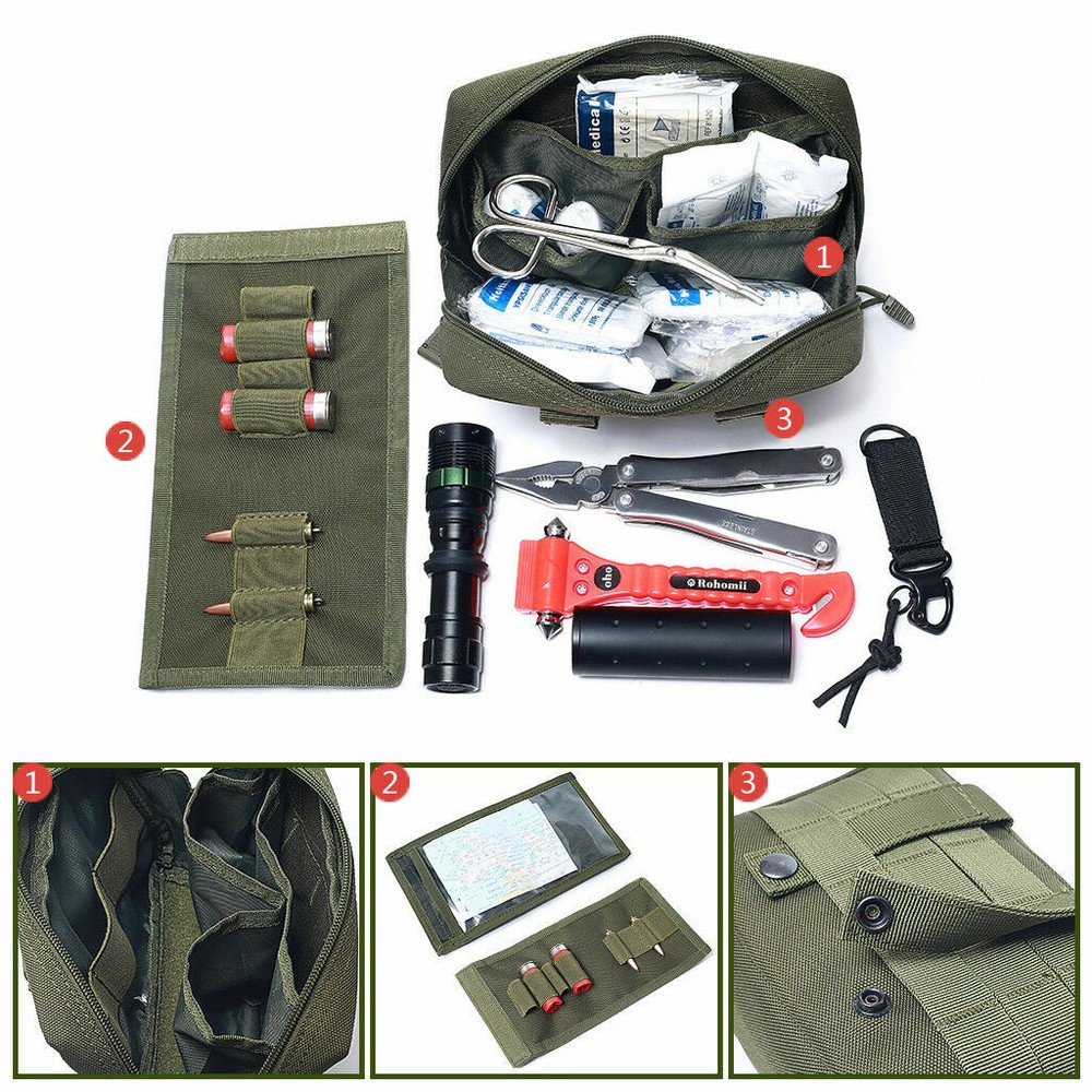 Tactical Large MOLLE Pouch Multi-purpose EMT Medic Admin Bag Utility Waist Pack