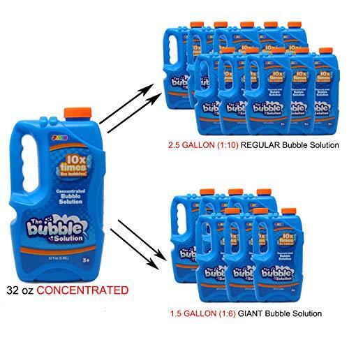 JOYIN 32 oz Bubble Solution Refills (up to 2.5 Gallon) BIG Bubble Solution,