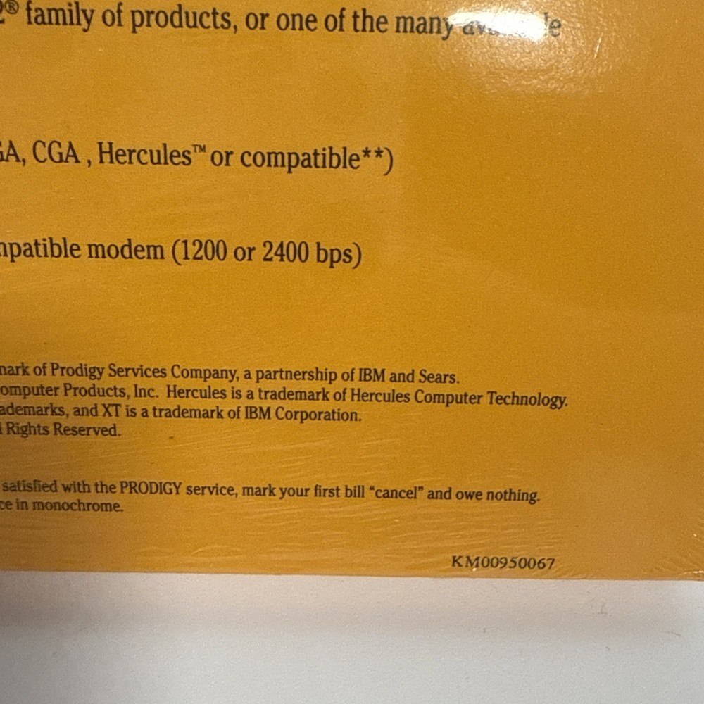 Prodigy Interactive Personal Service Start-Up Kit Version 2.1 NOS Sealed