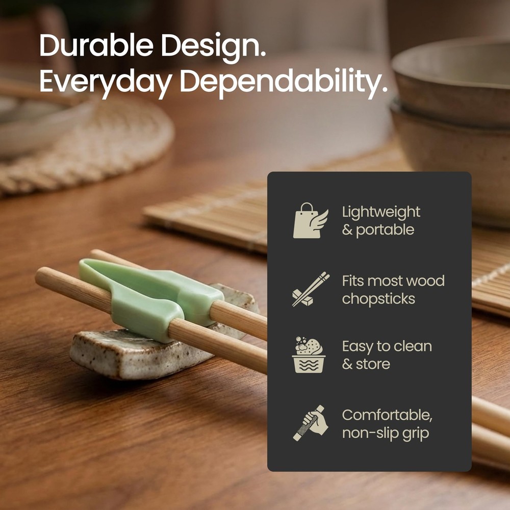 Chopstick Helper - Training Chopsticks for Adults, Beginners, Trainers or Lea...