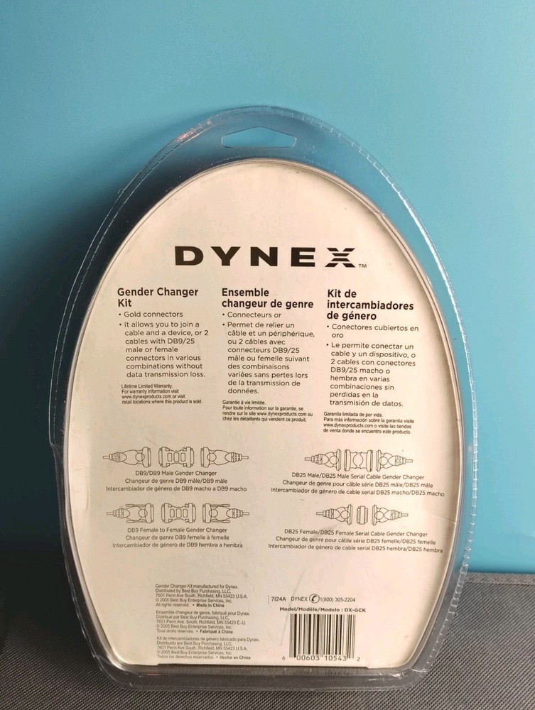 Dynex Gender Changing Kit Model DX-GCK
