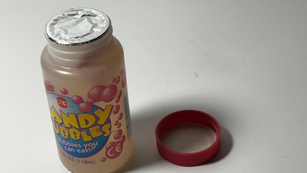 Candy Bubbles with Wand that you could eat by Cap Candy Mint & Unopened 1996