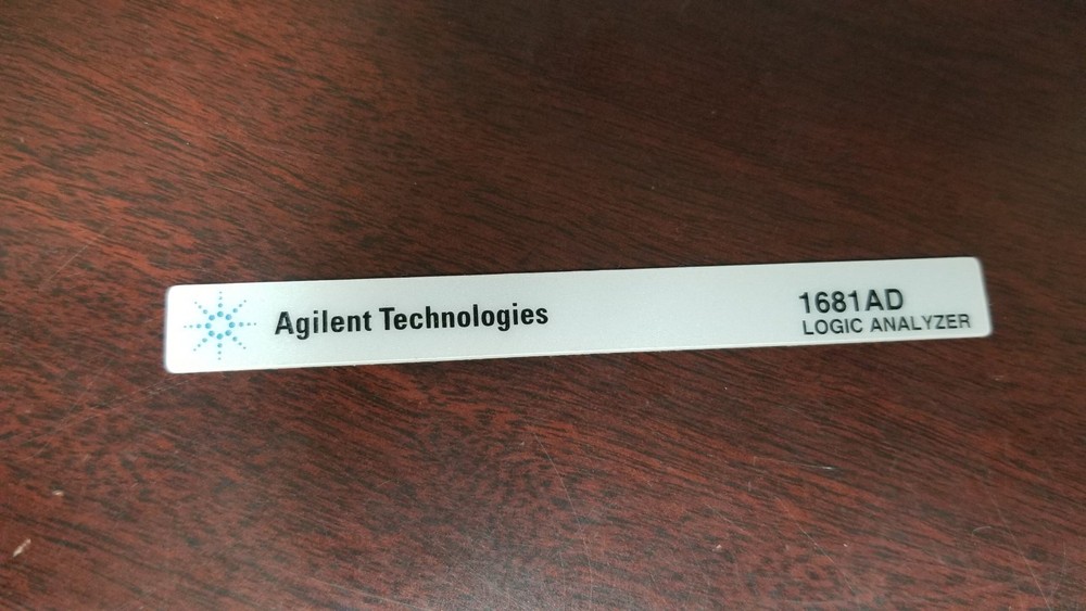 Agilent 1681AD Logic Analyzer Nameplate NEW!