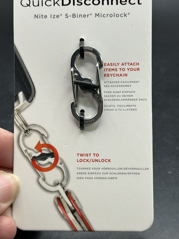 KeySmart Quick Disconnect S-Biner Microlock Interchange Me KeyCollar Detachable