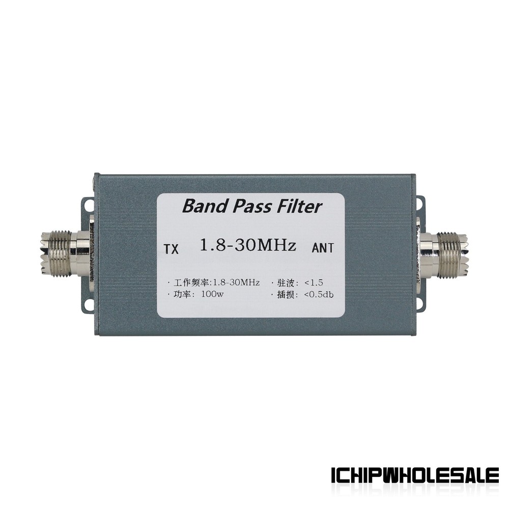 1.8-30MHz Band Pass Filter BPF Bandpass Filter Antiinterference Suppress Clutter