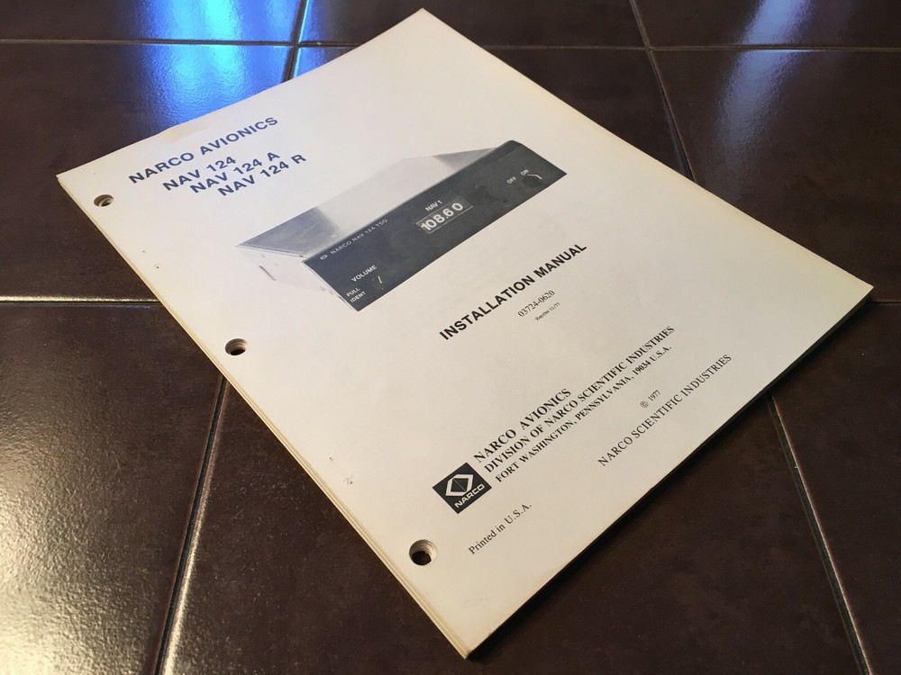 Narco NAV-124, NAV-124A & NAV-124R Install Manual