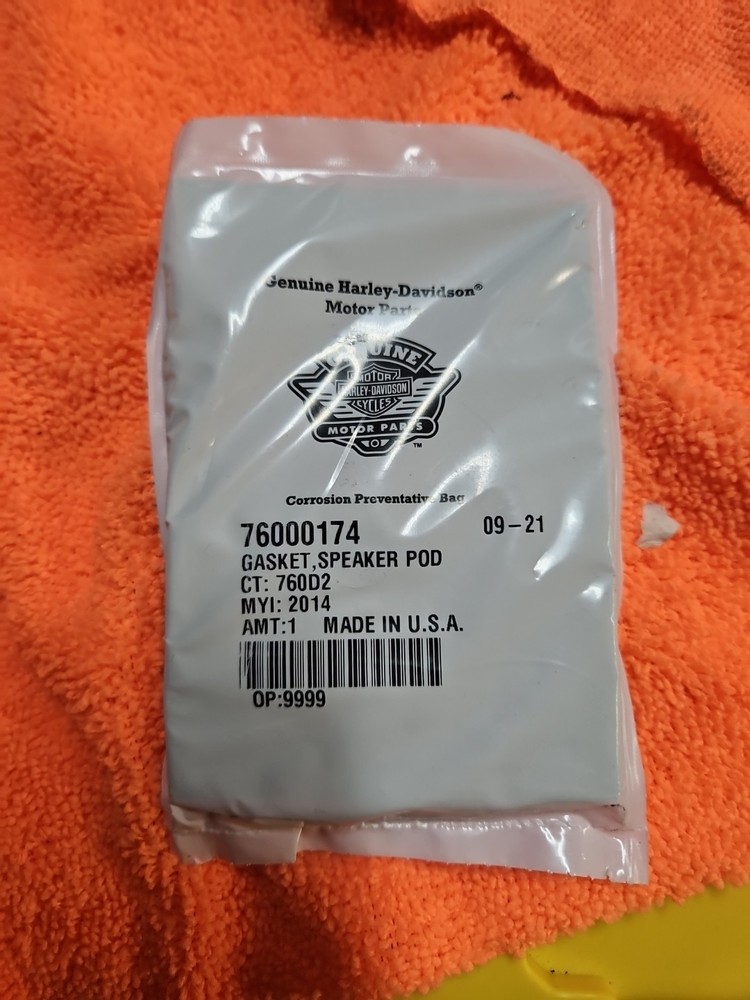 Harley Speaker Pod Gasket 76000174