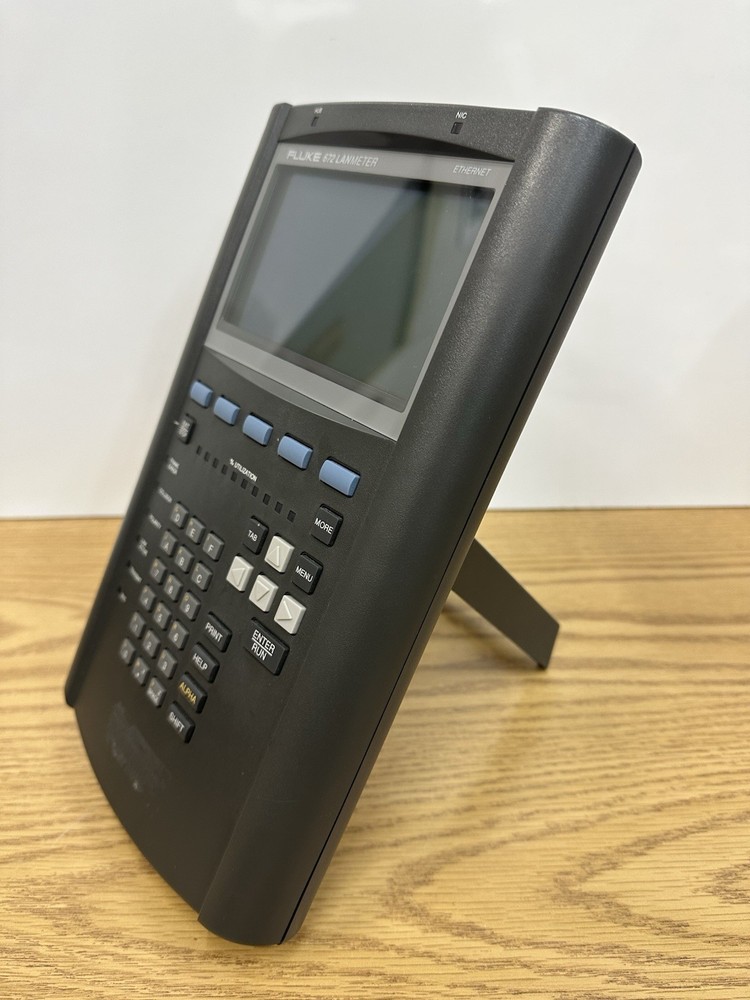 FLUKE 672 Ethernet LANmeter Network Analyzer W/ Bag Disk Adapter Powers UNTESTED