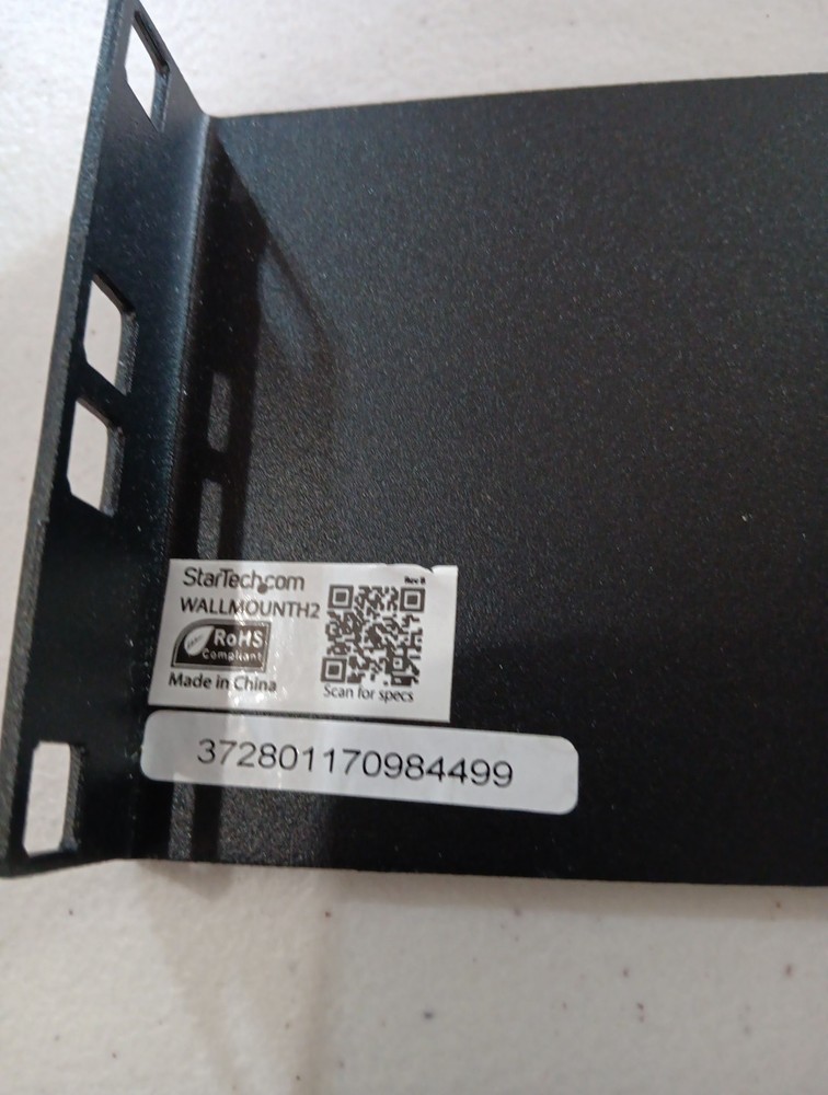 2U Vertical Wall Mount Rack Bracket Two Rack Space, Wall Mounting Bracket