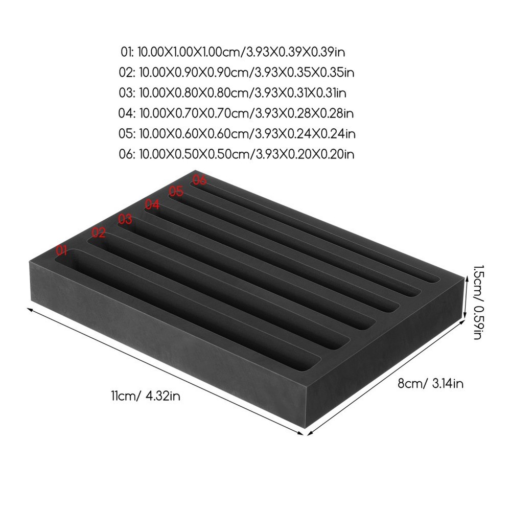 Graphite Ingot Mould Molds for Casting Gold Silver Ingots Designs
