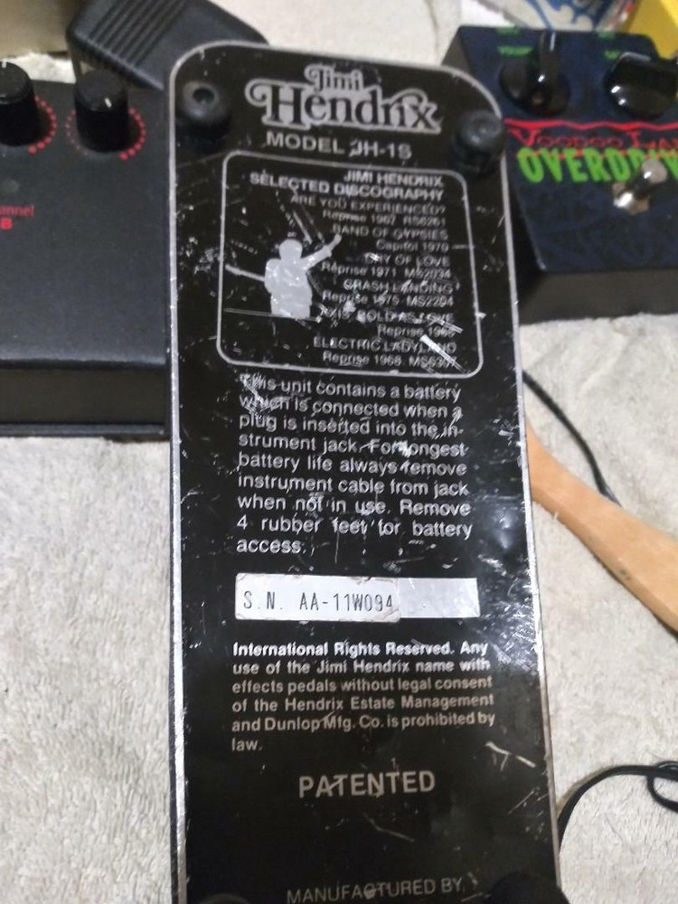 JH-1 S Hendrix wah original thomas design