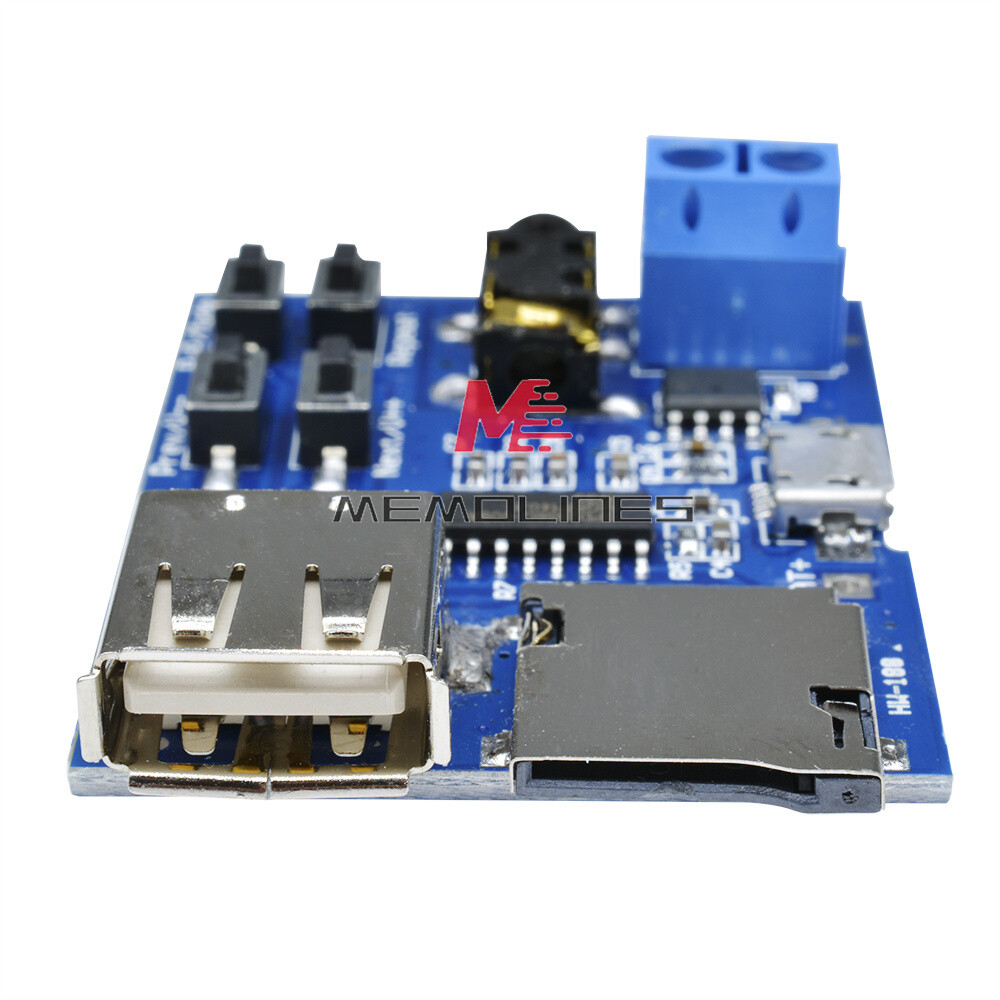 TF Card U-disk MP3 Format Decoder Board Amplifier Decoding Audio Player Module