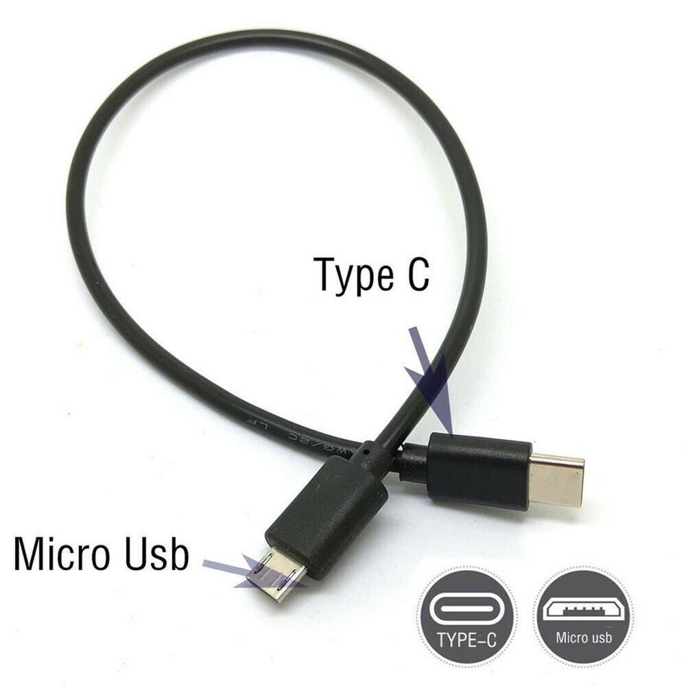 USB 3.1 USB-C Type C to Micro USB Male Sync OTG Charge Data Transfer Cable Cord