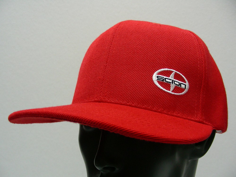 SCION - RED - ONE SIZE ADJUSTABLE SNAPBACK BALL CAP HAT!