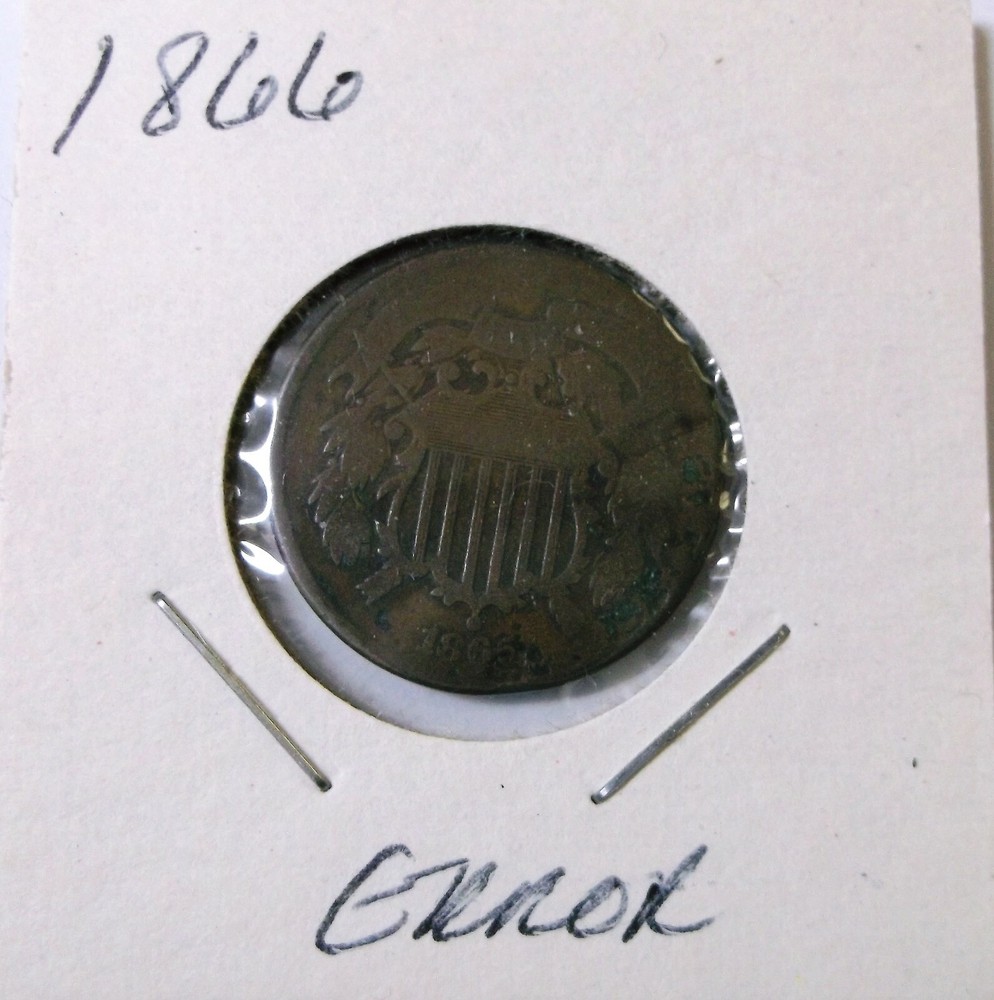 1866 2 Cents USA Good