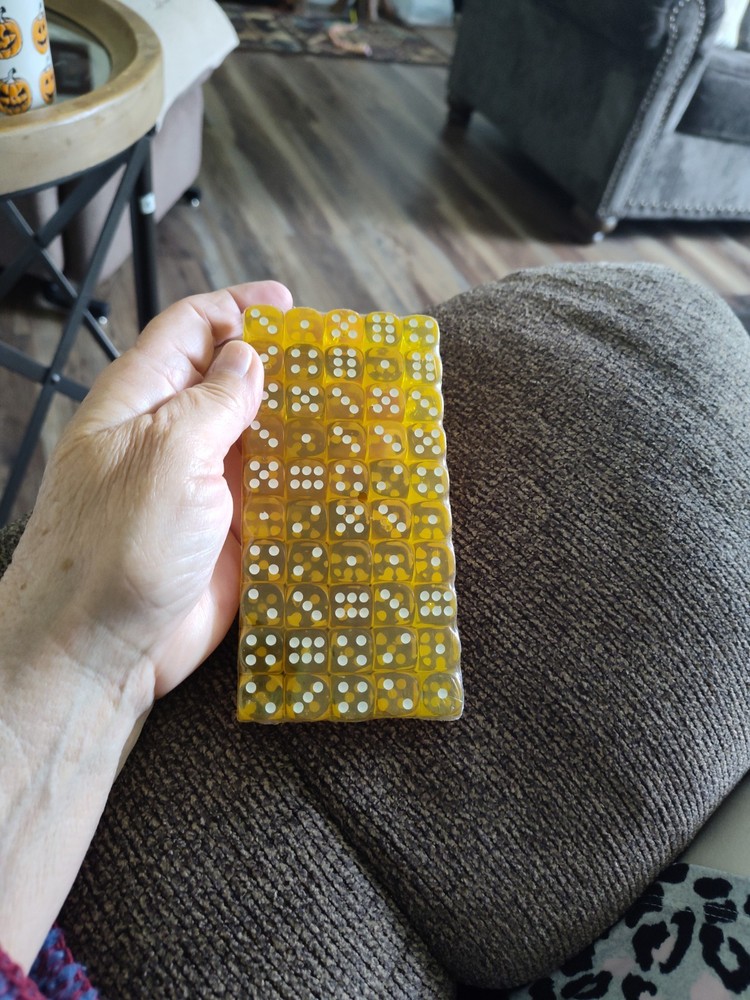 50 Dice Yellow