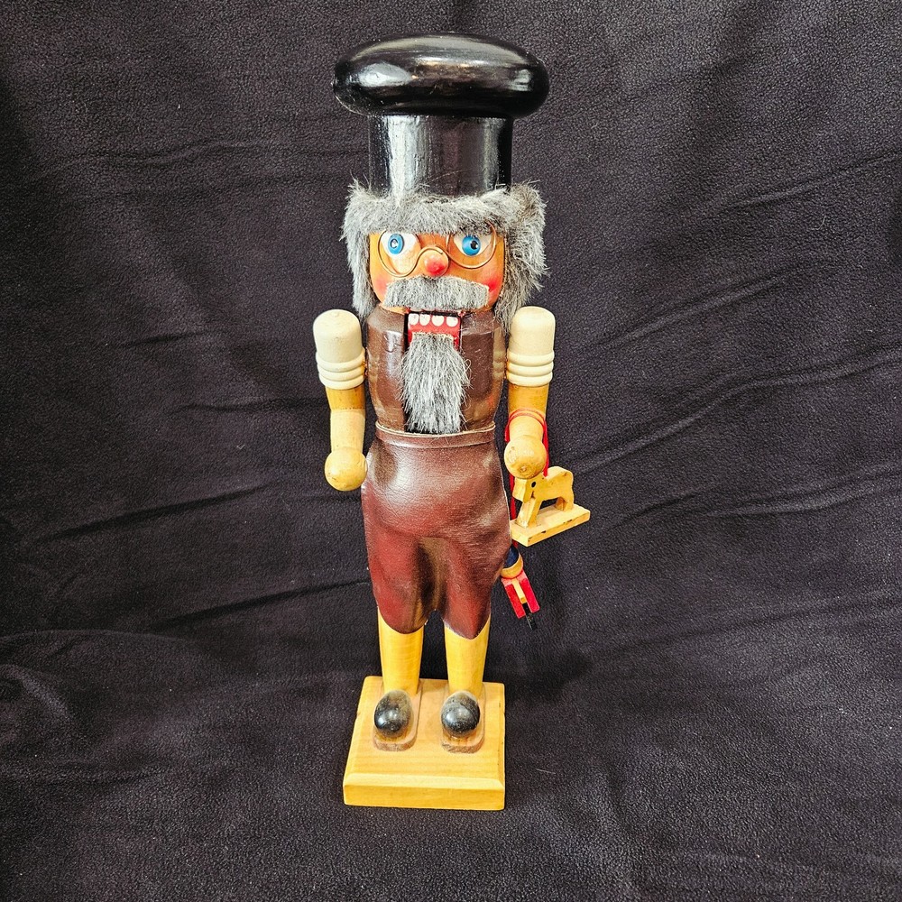 Santa's Workshop 14" Toy Maker with Apron Nutcracker with Toys
