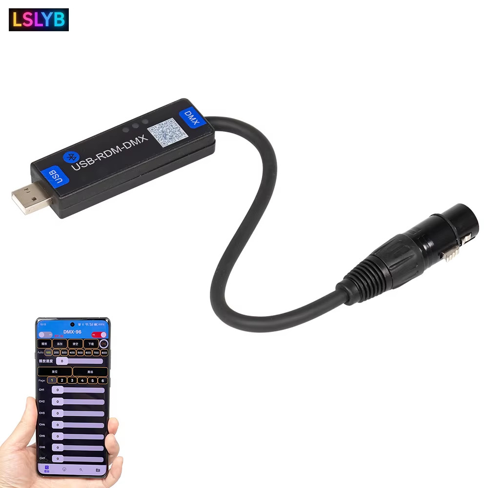 USB-RMD-DMX Mobile App DMX Dialer Stage Light Wireless DMX Controller Bluetooth