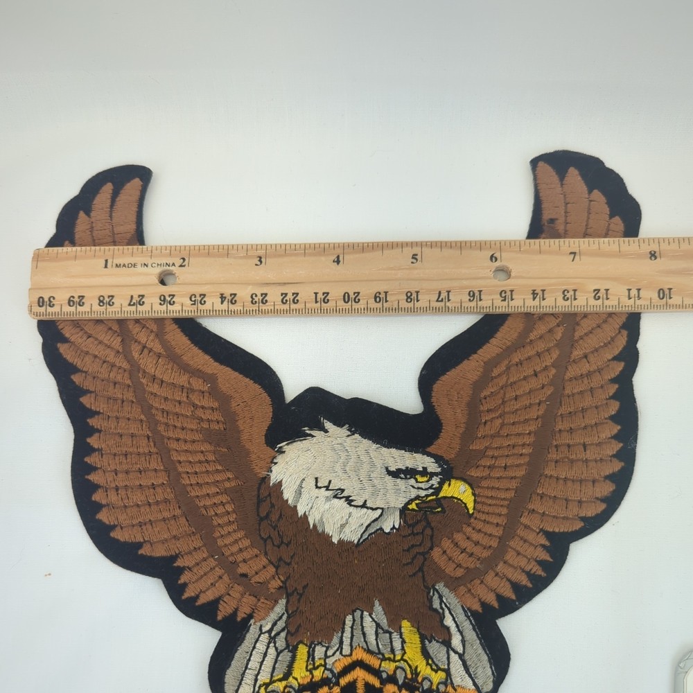 Harley Davidson Eagle Patch Vintage 8" x 10" Never ironed or sewn on