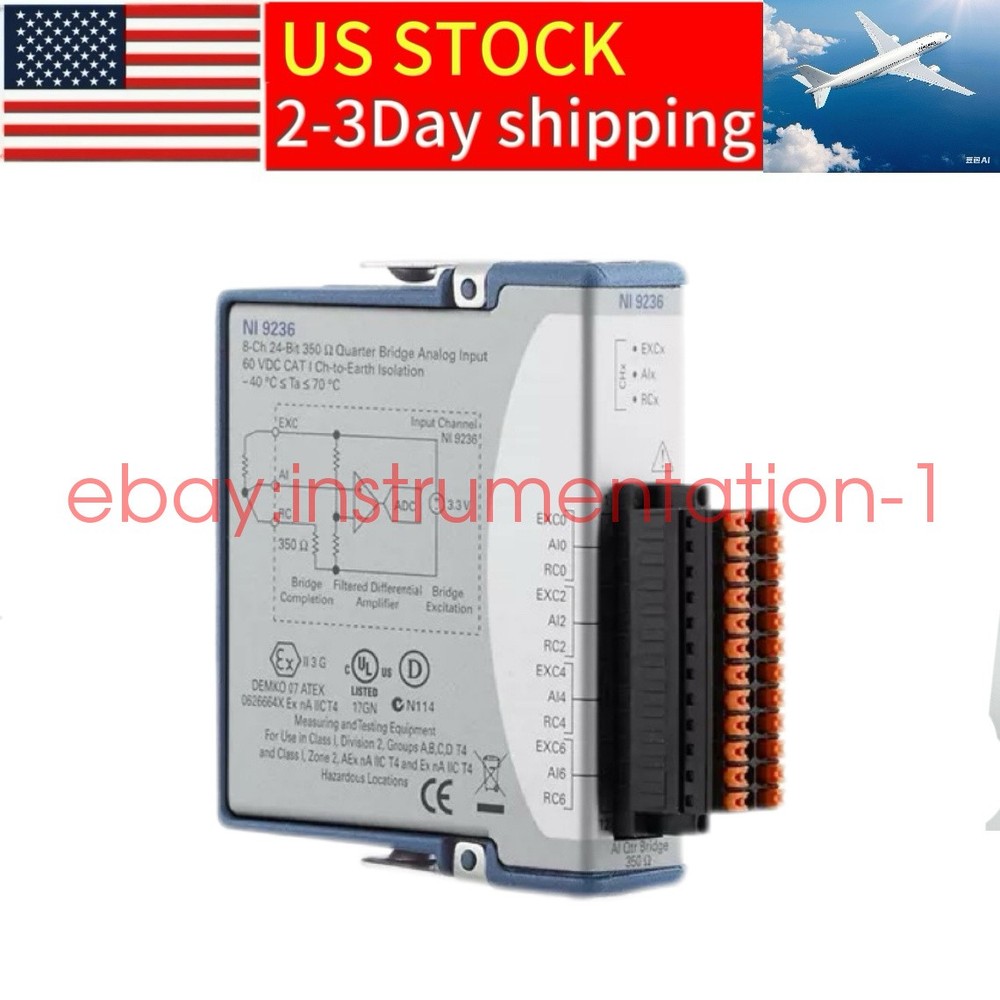 National Instruments NI 9236 cDAQ Strain / Bridge Analog Input Module new in box