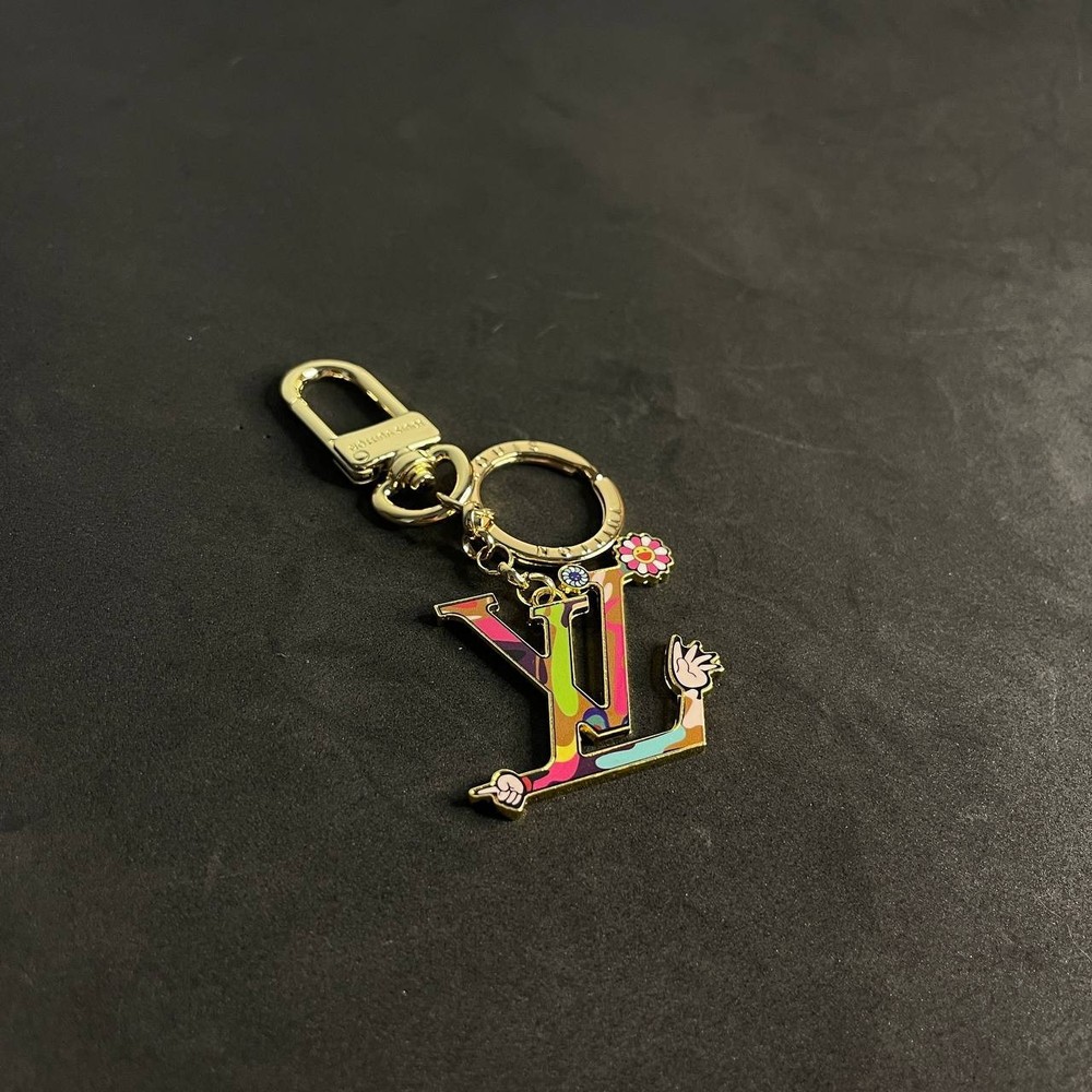 Louis Vuitton Gold LV Key Chain