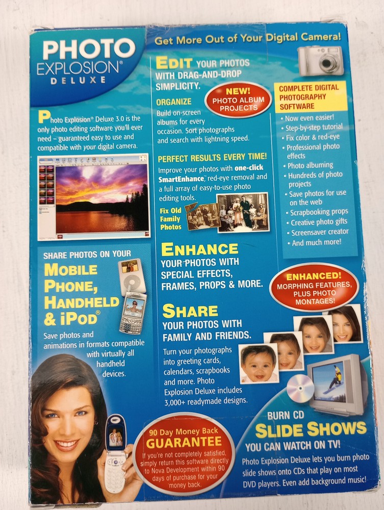Vintage Photo Explosion Deluxe Software (Complete in Packaging) 2002 CD ROM