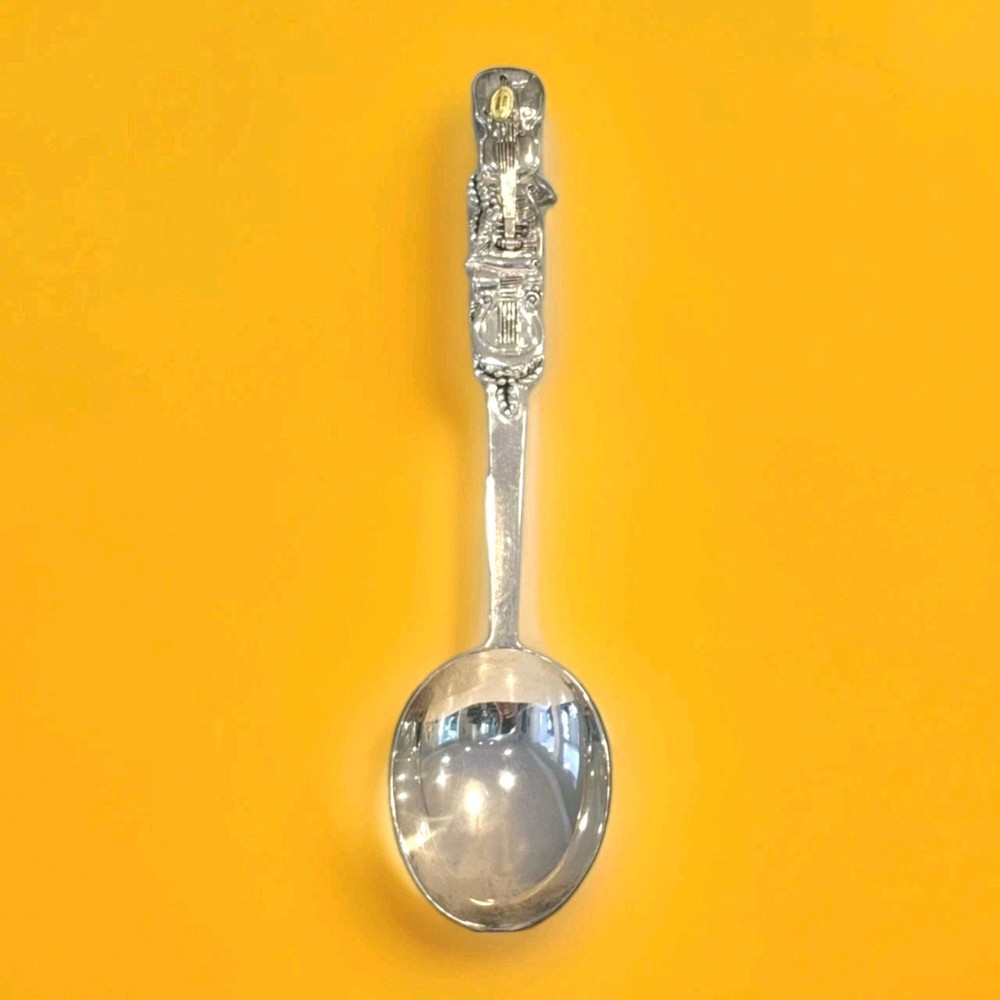 Silver Plated Classical Suite Violin Salad Serving
