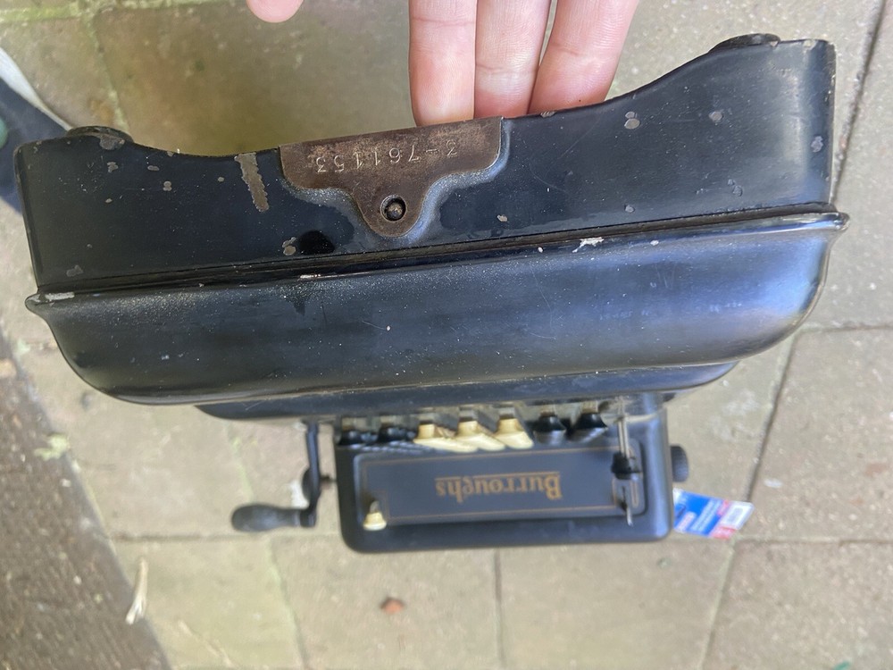 1Burroughs Portable Adding Machine, Antique Vintage