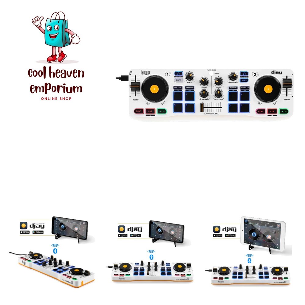 DJControl Mix – Bluetooth Wireless DJ Controller for Smartphones iOS and Andr...