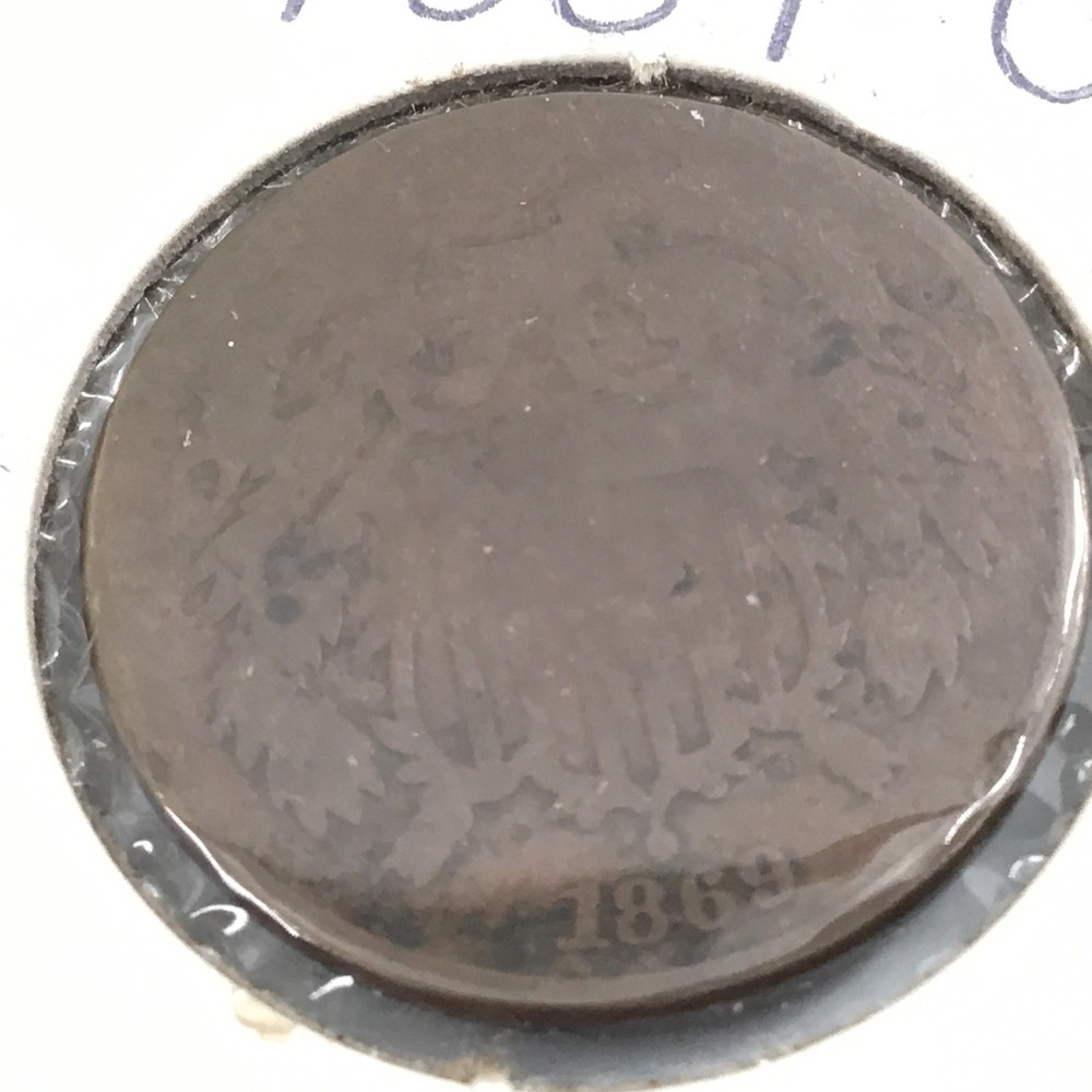 1869 two-cent piece
