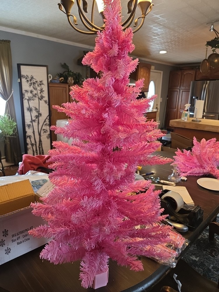 3 Ft Pink Easter Tree With Lights
